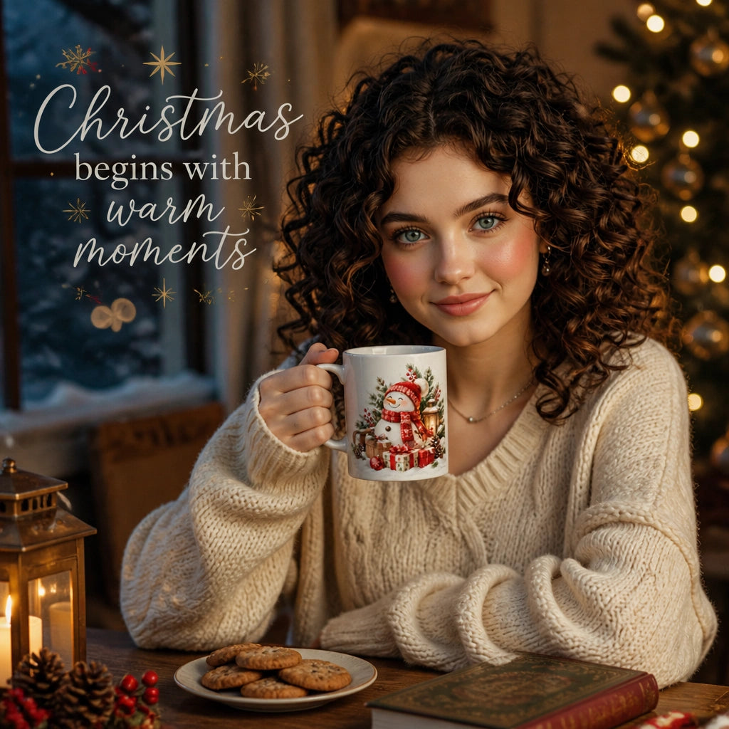 Merry & Bright Christmas Ceramic Mug | Festive Holiday Gift - new - Seasonal Lifestyle