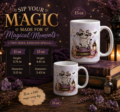 Mummy Cat Halloween Mug