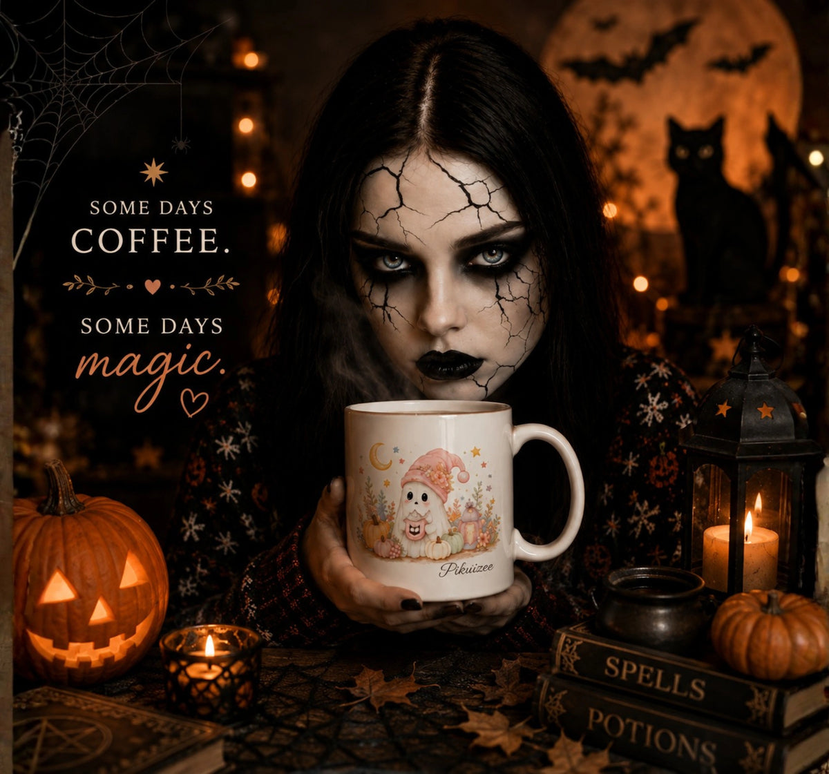 Pastel Ghost Halloween Mug