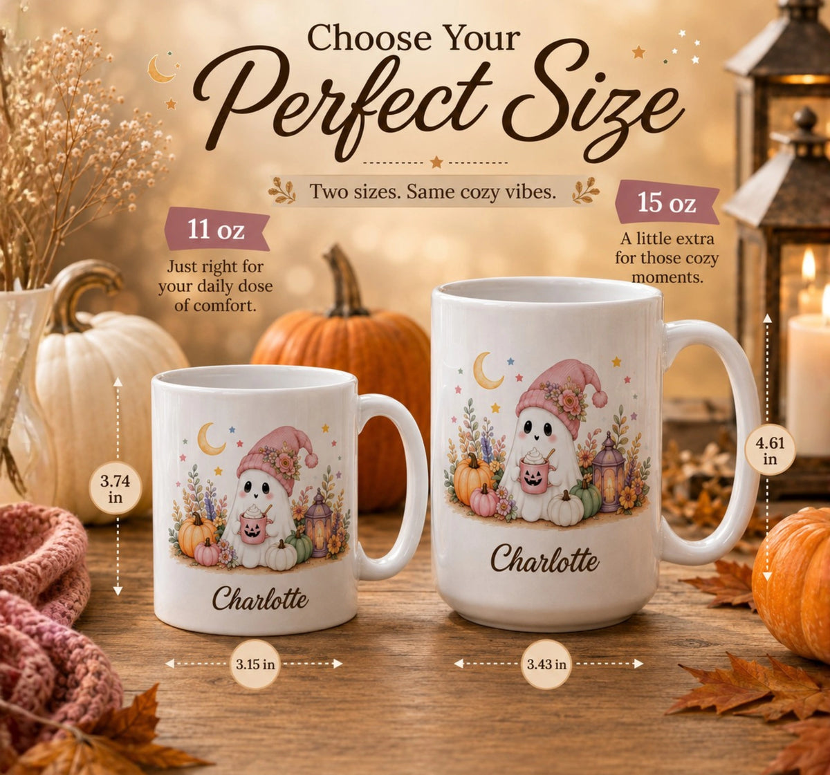 Pastel Ghost Halloween Mug