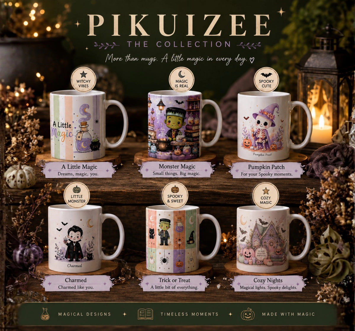 Pastel Halloween Haunted House Mug