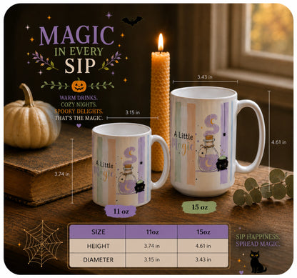 Pastel Witch Cauldron Halloween Mug