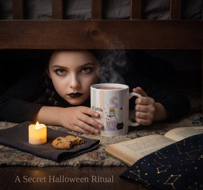 Pastel Witch Cauldron Halloween Mug
