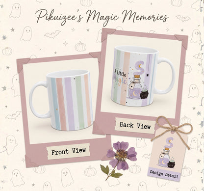 Pastel Witch Cauldron Halloween Mug