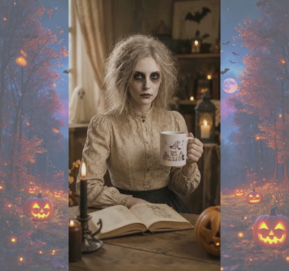 Witch Ghost Halloween Mug