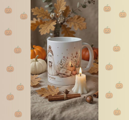 Cozy Ghost Reading Mug