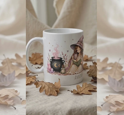 Cozy Witch Halloween Mug Autumn Coffee Cup