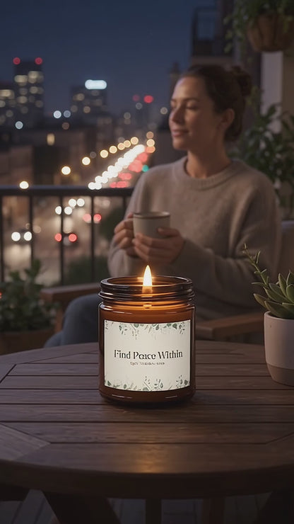 Find Peace Within Eucalyptus Candle