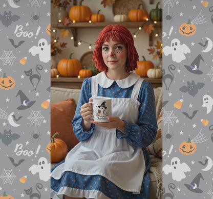 Ghost Witch Hat Halloween Mug