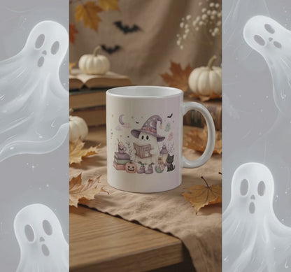 Witch Ghost Halloween Mug