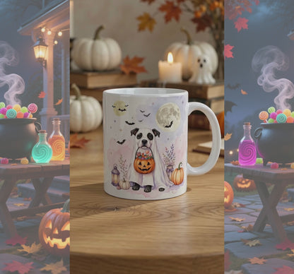 Ghost Dog Halloween Mug