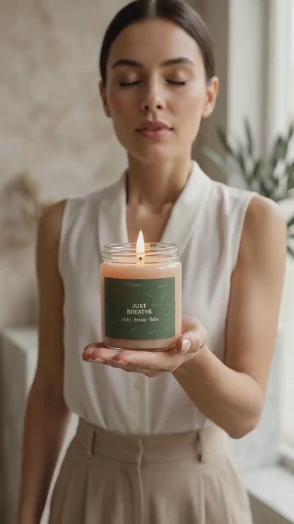 Just Breathe Mindfulness Candle