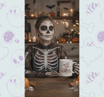 Skeleton Witch Halloween Mug