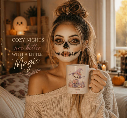 Skeleton Witch Halloween Mug