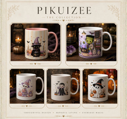 Skeleton Witch Halloween Mug