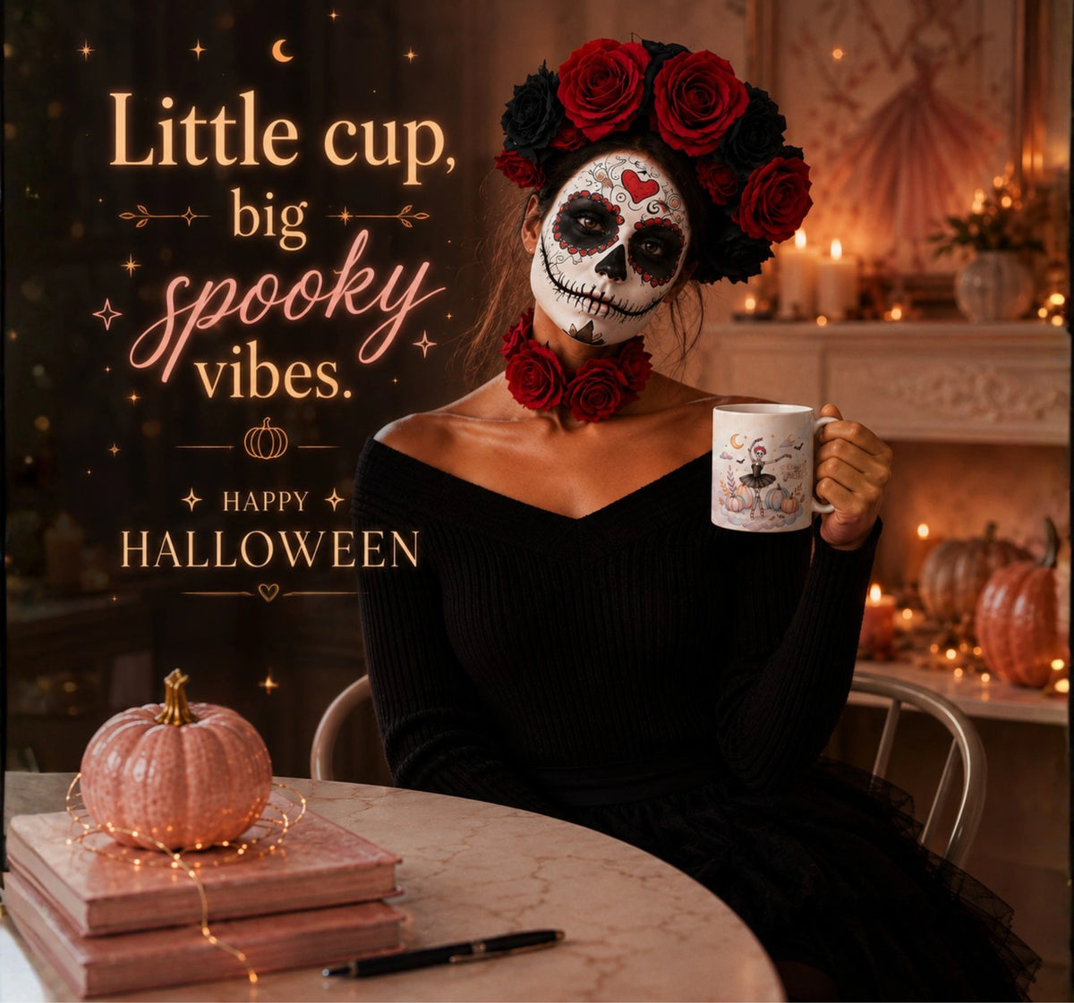 Spooky Ballet Skeleton Mug