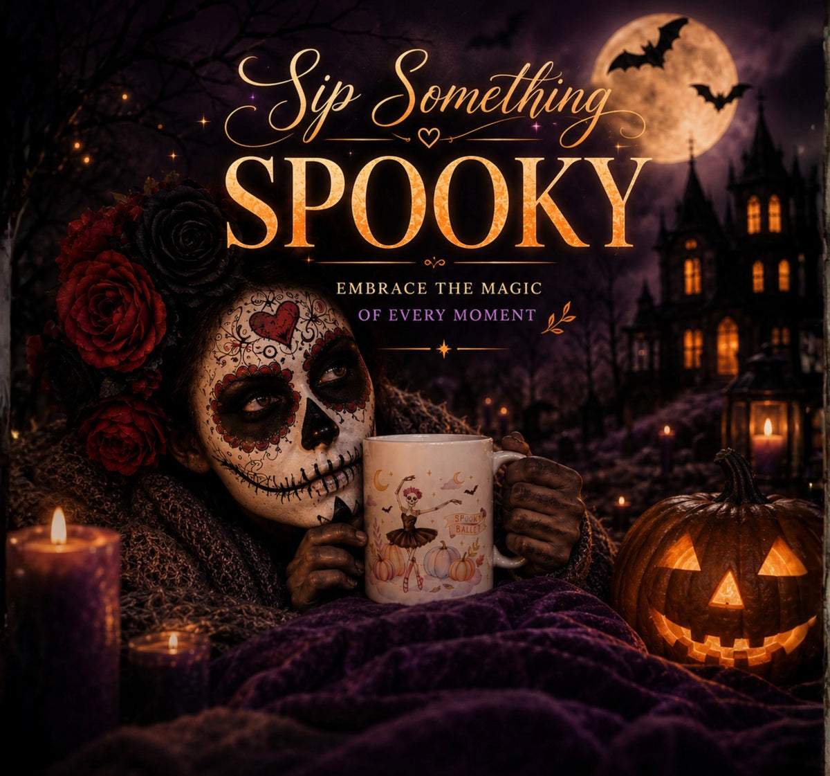 Spooky Ballet Skeleton Mug
