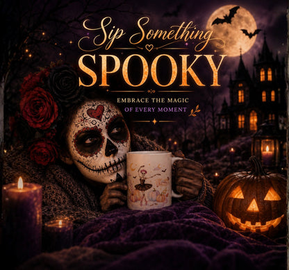 Spooky Ballet Skeleton Mug