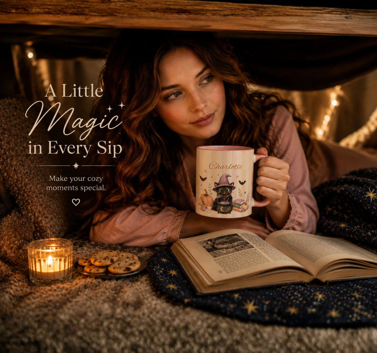 Witch Cat Halloween Mug