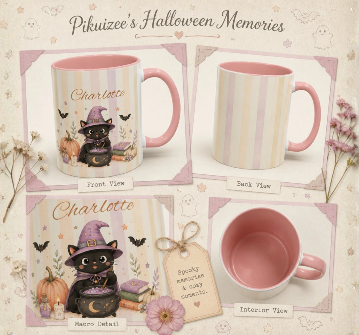 Witch Cat Halloween Mug