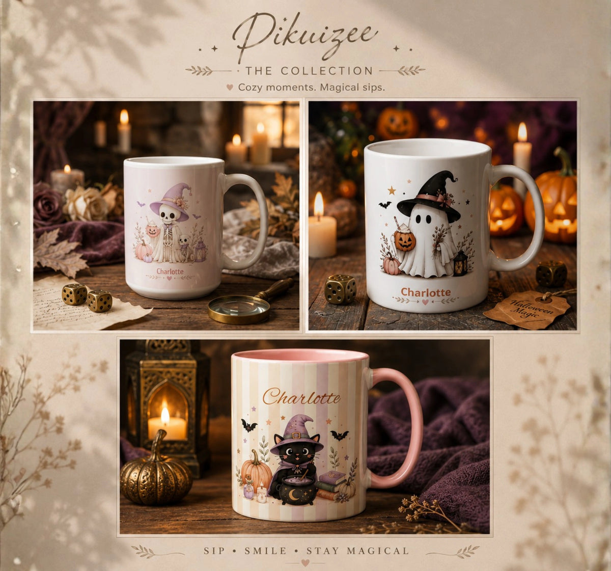 Witch Cat Halloween Mug