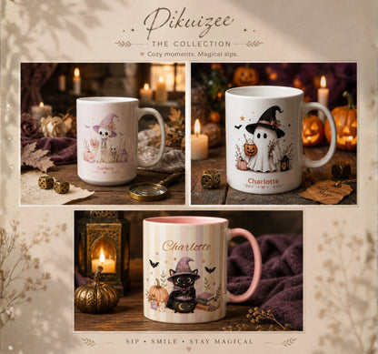 Witch Cat Halloween Mug