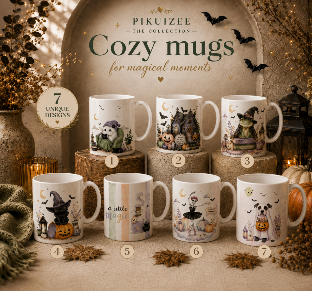Witch Ghost Halloween Mug - Complete Collection