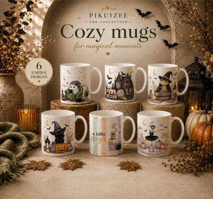 Witchy Frog Halloween Mug