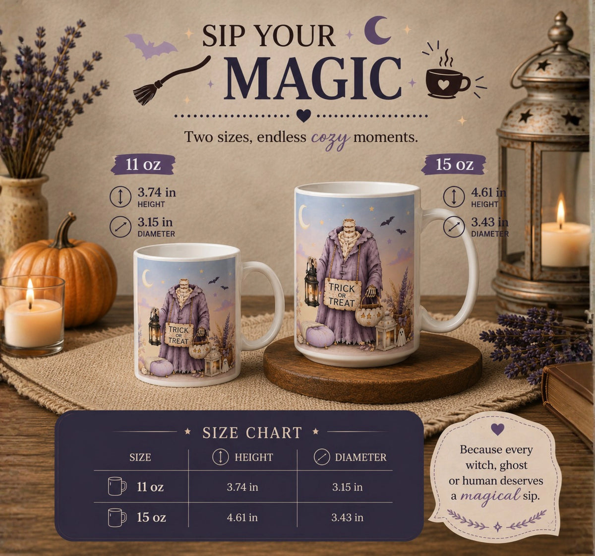 Witchy Scarecrow Halloween Mug