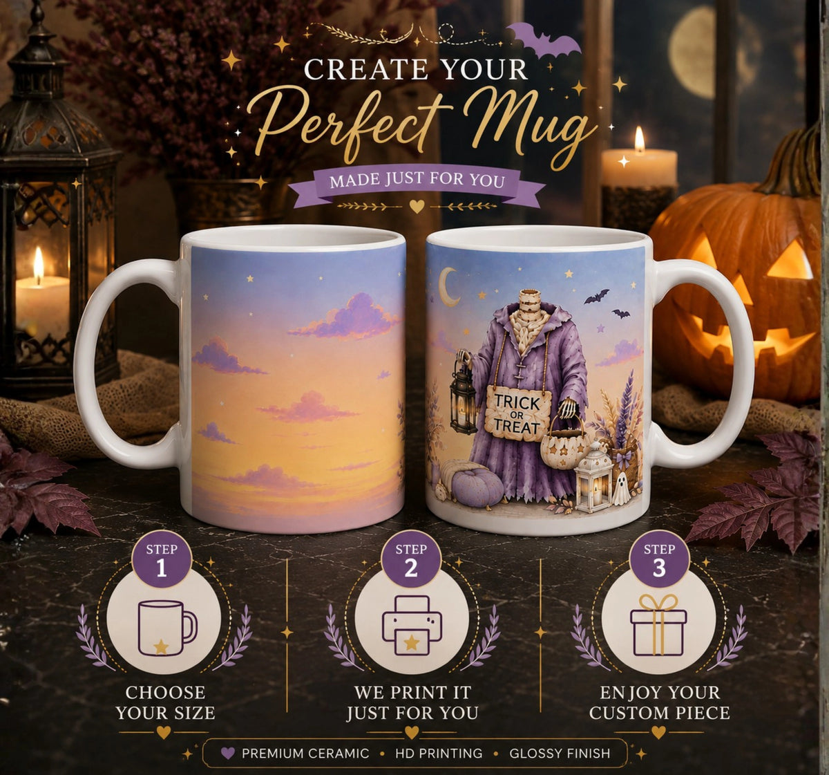 Witchy Scarecrow Halloween Mug